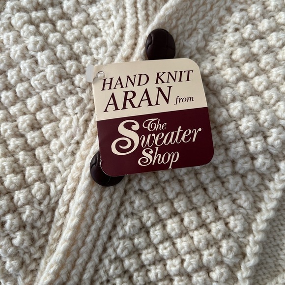 Cream Chunky Knit Cardigan Sweater - Picture 5 of 16